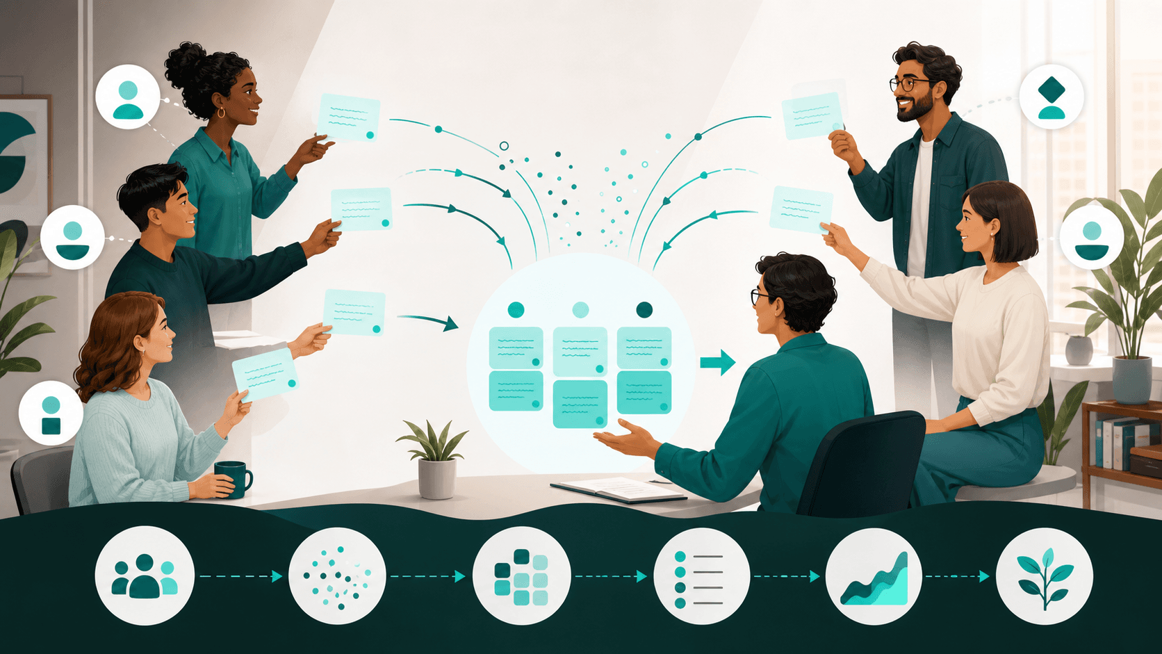 Employees submit anonymous feedback that becomes shared themes and visible organizational actions without exposing their identities.